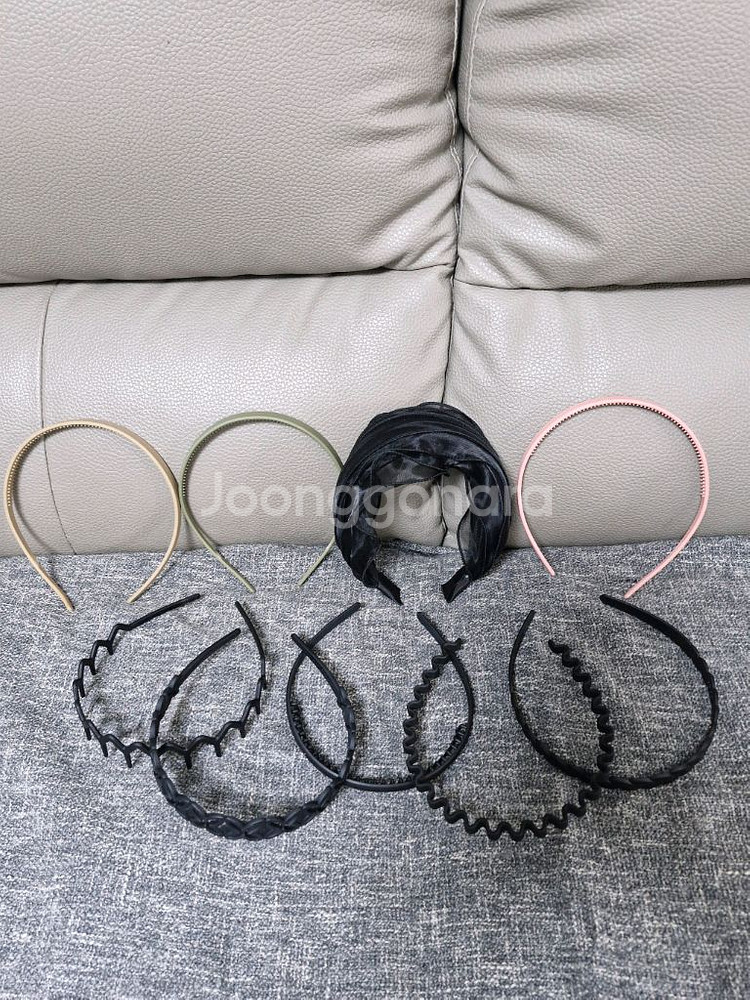 일괄(총11개)/새상품/머리띠(무광)+반디나--0