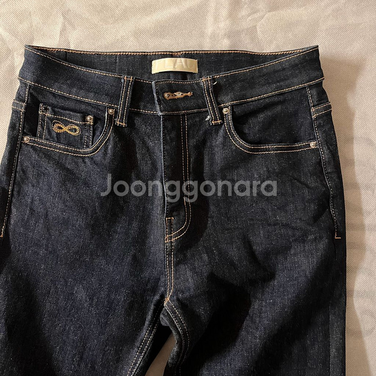 플랙진 하트 생지 데님 청바지--3