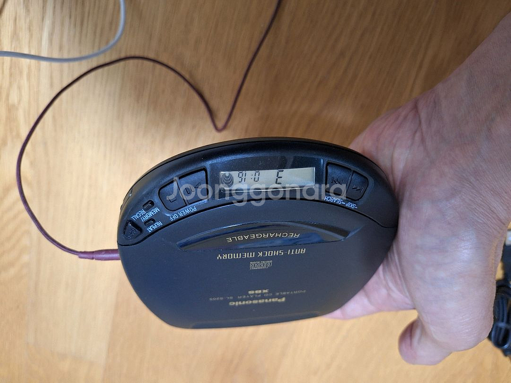 파나소닉 워크맨 CD플레이어,CDP SL-S205 블랙 판매--2