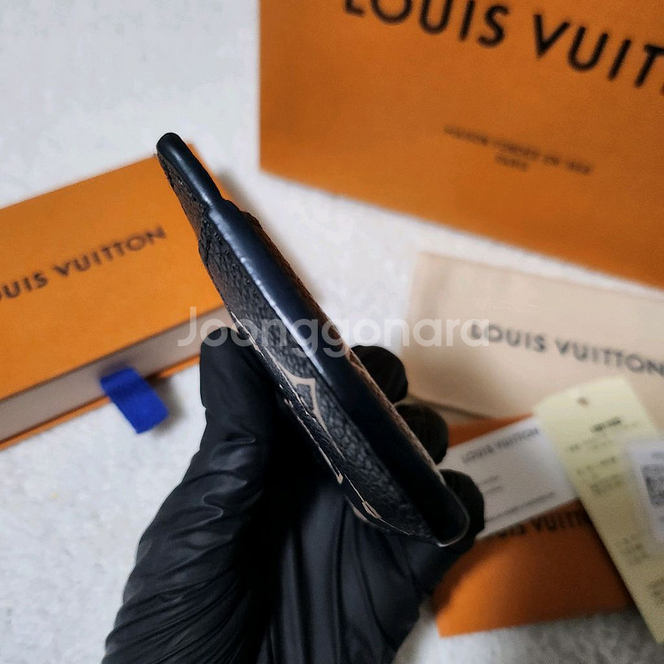 [풀구성]루이비통 앙프렝뜨 바이컬러 카드홀더 카드지갑--4