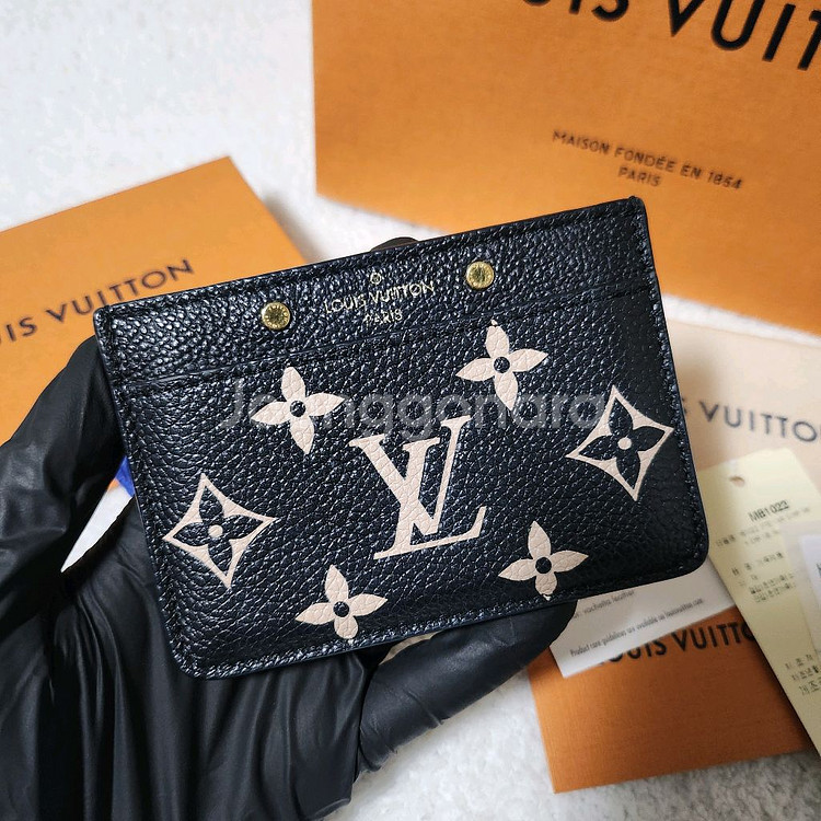 [풀구성]루이비통 앙프렝뜨 바이컬러 카드홀더 카드지갑--1