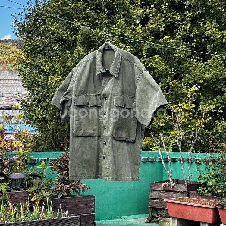 40s us army m43 hbt 자켓 숏슬리브--4