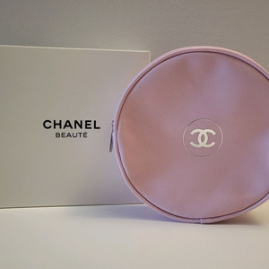 정품) 샤넬 핑크 파우치 (코스메틱)