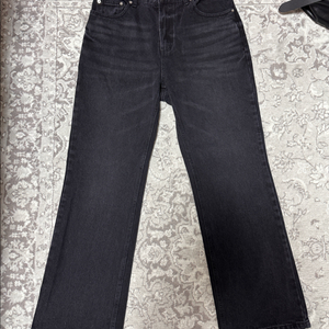 퍼머넌트 아카이브 / 세미 플레어 데님 팬츠(블랙) / 2사이즈