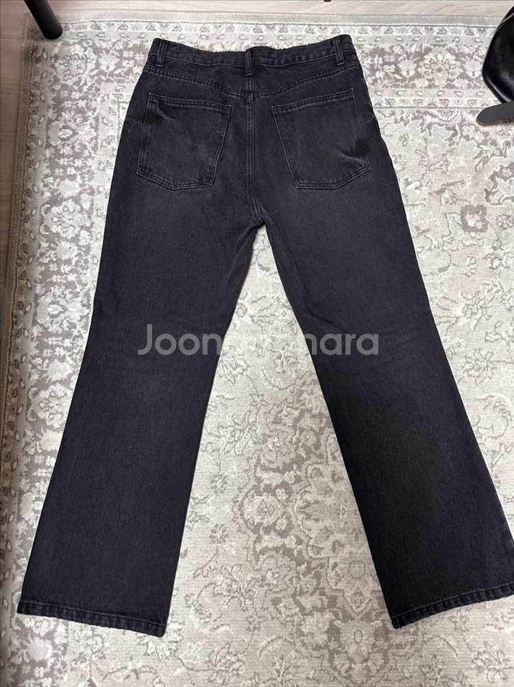 퍼머넌트 아카이브 / 세미 플레어 데님 팬츠(블랙) / 2사이즈--2