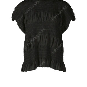 미 이세이미야케 플리츠플리즈 슈링크 탑 블랙 새상품