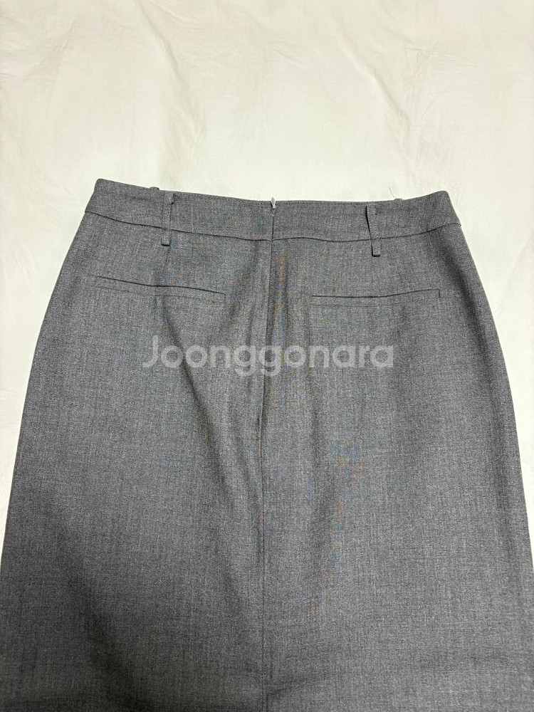 노티아 스탠다드 핏 롱스커트 그레이 S--3