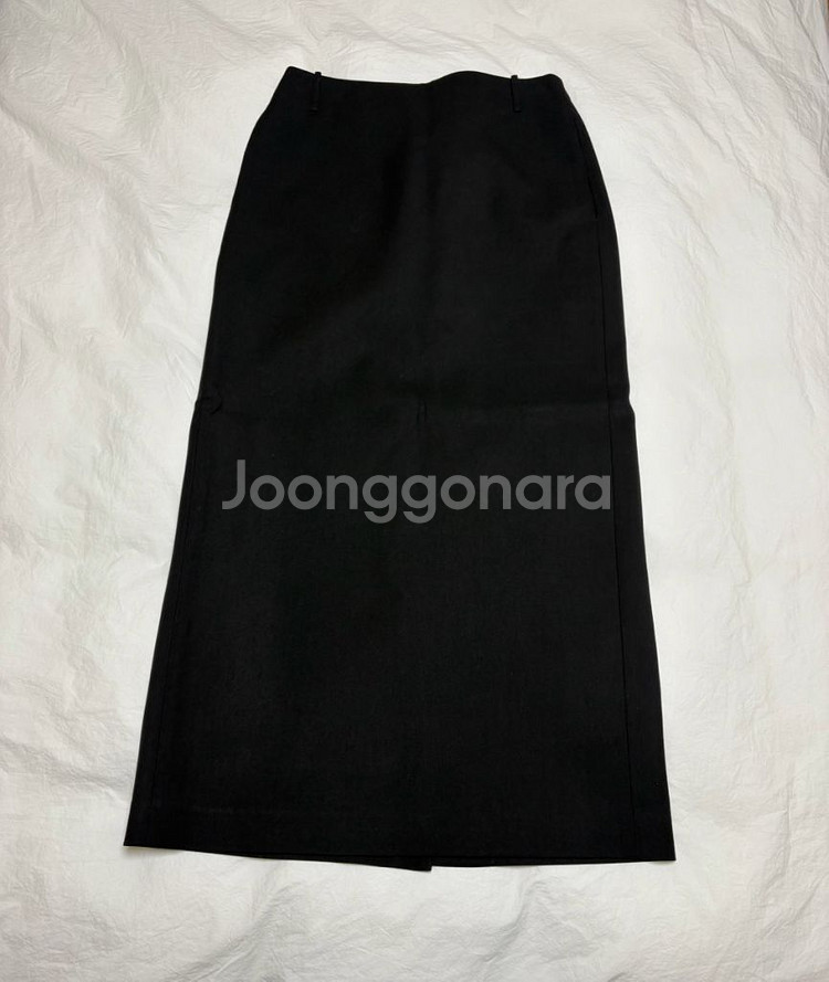 노티아 스탠다드 핏 롱 스커트 블랙 S--1
