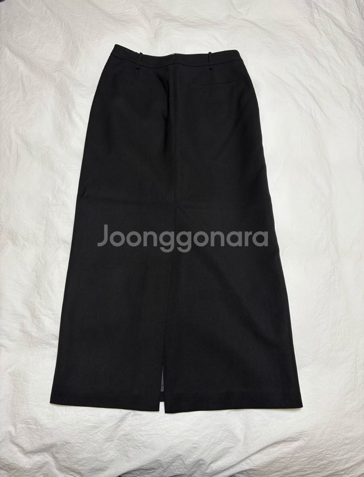 노티아 스탠다드 핏 롱 스커트 블랙 S--2