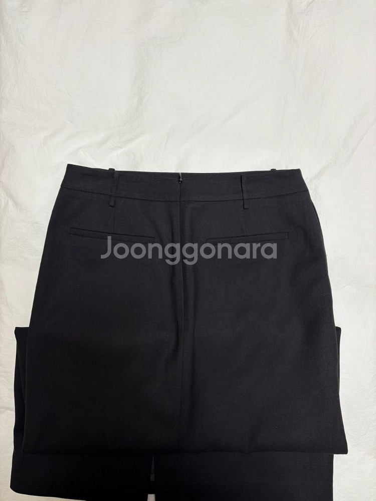 노티아 스탠다드 핏 롱 스커트 블랙 S--3