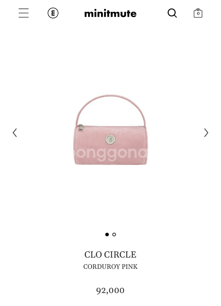 미닛뮤트 CLO CIRCLE 코듀로이 핑크--0