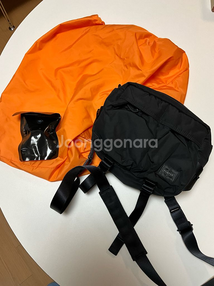 포터 센시즈 숄더 팩 블랙--0