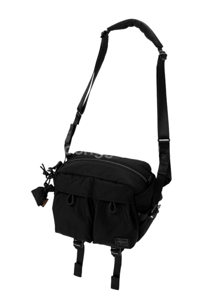 포터 센시즈 숄더 팩 블랙--1