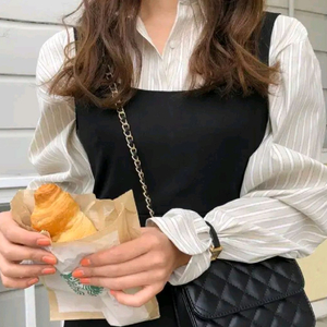 지그재그 모코블링 스트라이프 셔츠