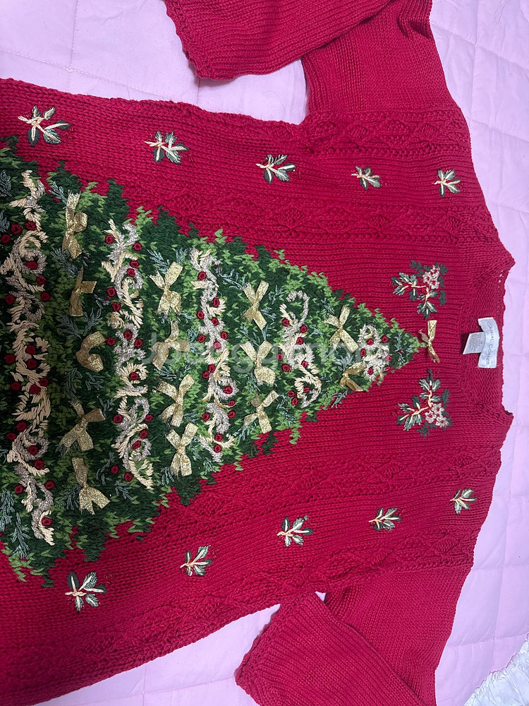 크리스마스 트리 니트 스웨터--1