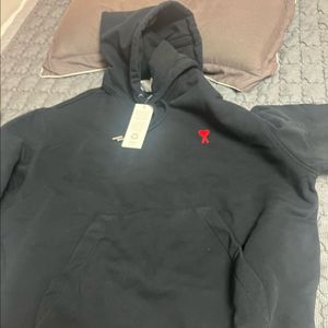 아미 하트 로고 후드티 블랙 XS 새상품 이미지