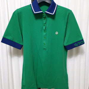 지포어 G/FORE 골프 여성 투톤 칼라 피케 폴로 티셔츠/M