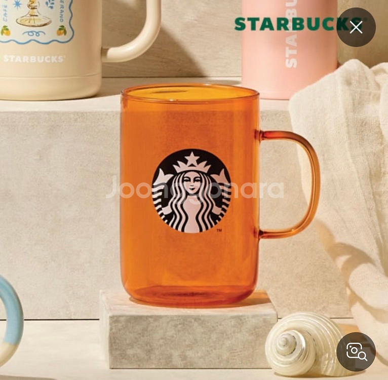 새상품) 스타벅스 선셋 서머 사이렌글라스 500ml--0