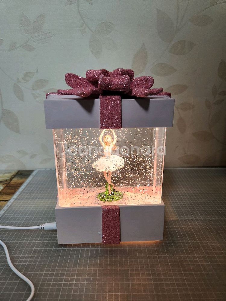 발레리나 테마 LED 멜로디 조명 장식품--0