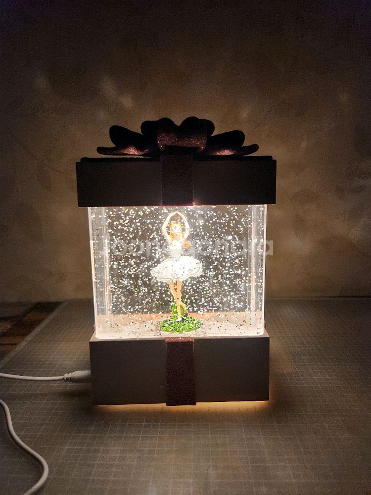 발레리나 테마 LED 멜로디 조명 장식품--2