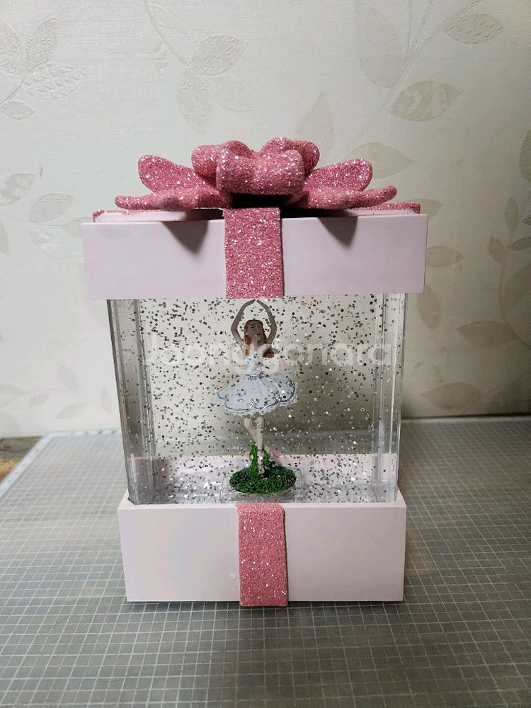 발레리나 테마 LED 멜로디 조명 장식품--1