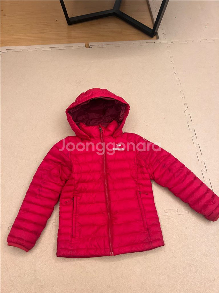 아이더 경량패딩 다운패딩 여아점퍼 140(택포)--0