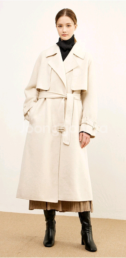 22년 지컷 벨티드 트렌치 핸드메이드코트--7