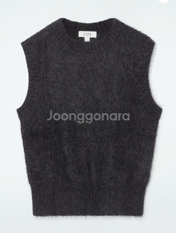 <택있음>COS 모헤어 니트 베스트(M/차콜)--0