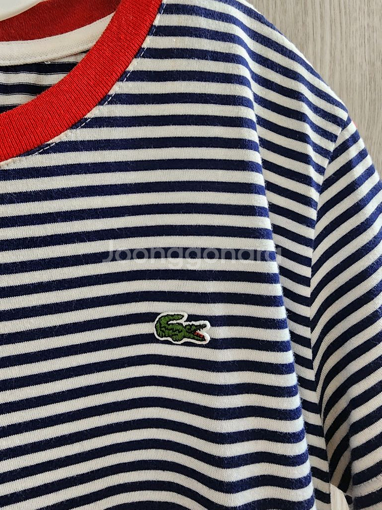 라코스테 스트라이프 반팔 티셔츠 90--2