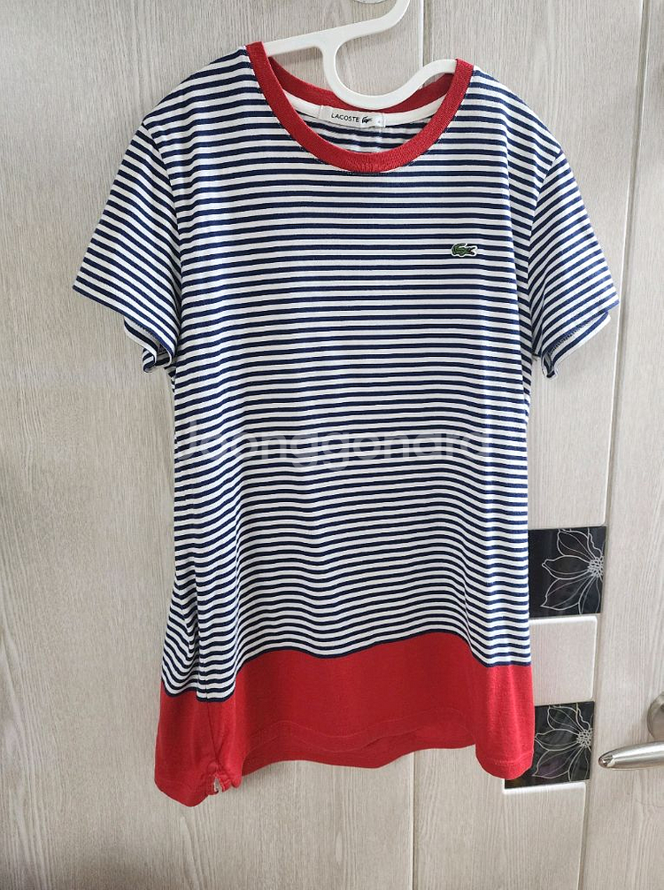 라코스테 스트라이프 반팔 티셔츠 90--0