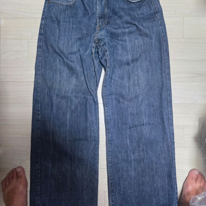 타임옴므 정품 와이드 청바지 32-34사이즈