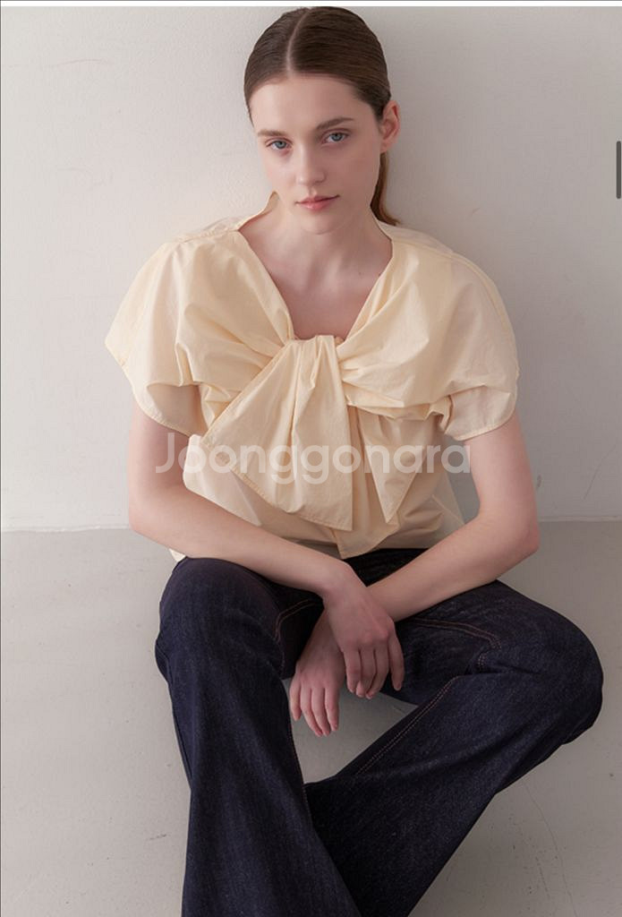 지요 달리아 에어리 블라우스--2