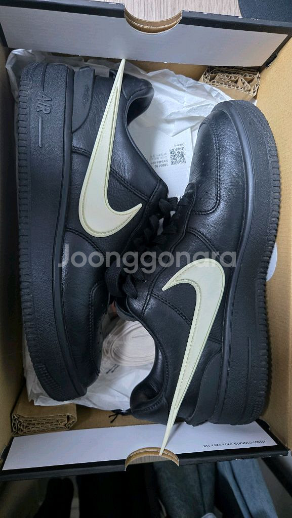 나이키 x 앰부쉬 에어포스1 로우 블랙 260--0