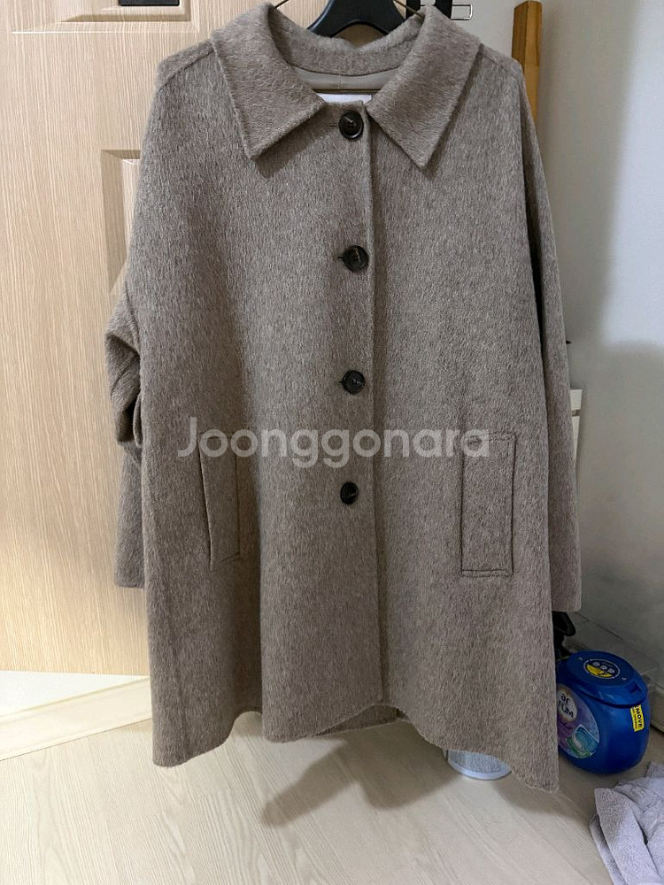 모한 울 싱글 하프 코트 xs 1회착용--2