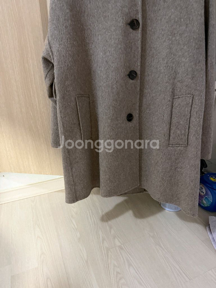 모한 울 싱글 하프 코트 xs 1회착용--3