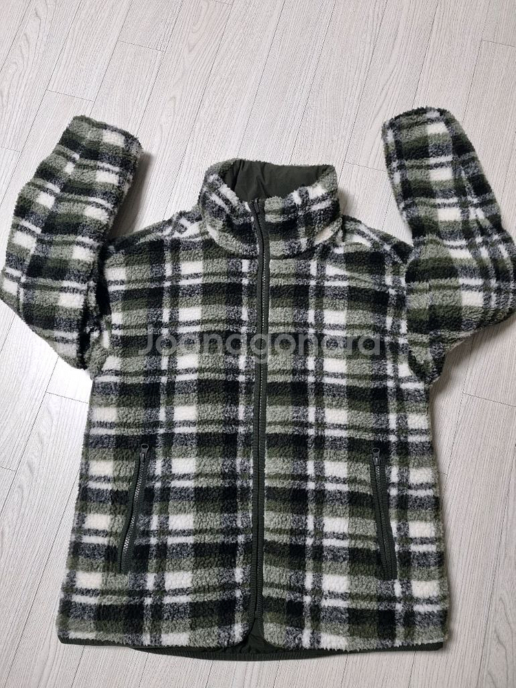 코오롱 스포츠 양면 후리스 리버시블 구스다운 겨울 패딩점퍼 95사이즈--0