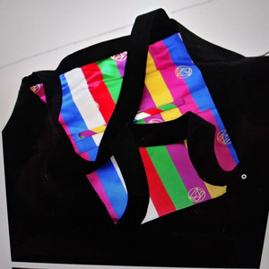 정경미 디자이너 색동 에코백