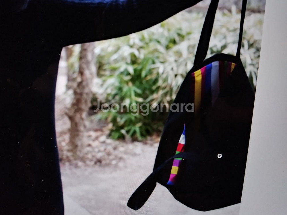 정경미 디자이너 색동 에코백--1