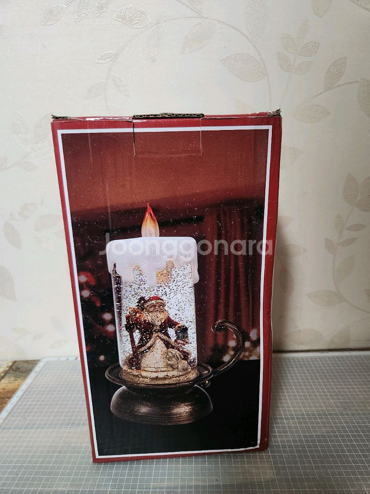 크리스마스 워터볼 촛대 인테리어 소품--4