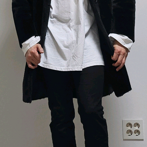 롱 무스탕 코트