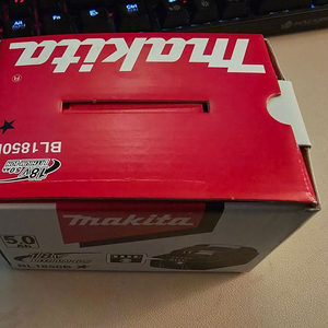 마끼다 배터리 BL1850B 5.0a 새제품 팝니다.