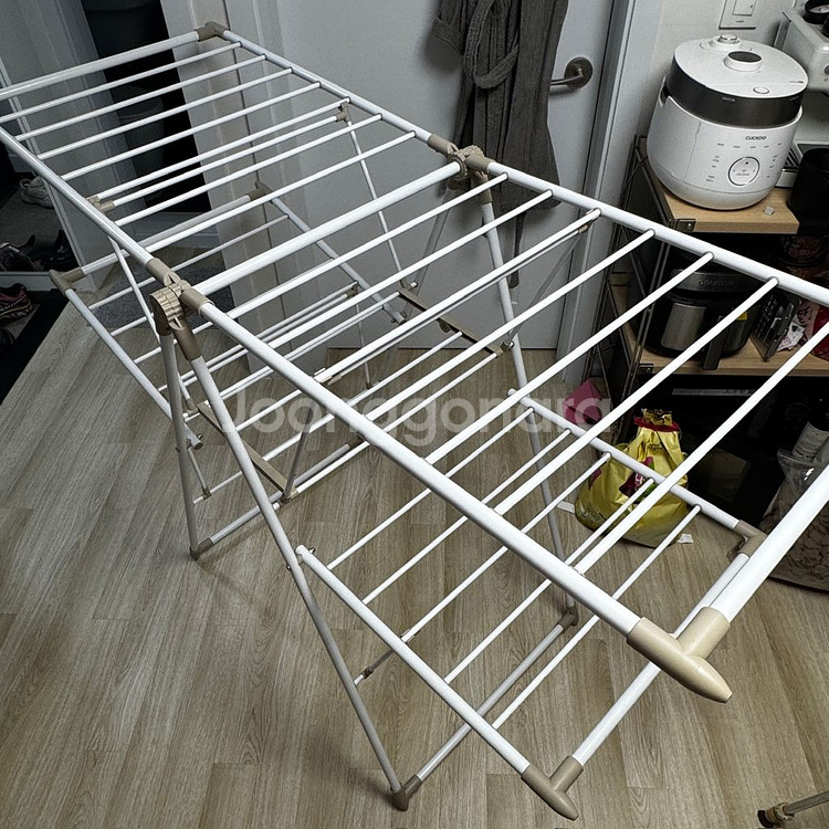 한샘 디럭스 2단 양날개 빨래건조대 접이식 대형 걸이--0