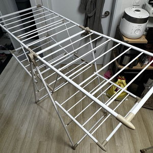 한샘 디럭스 2단 양날개 빨래건조대 접이식 대형 걸이