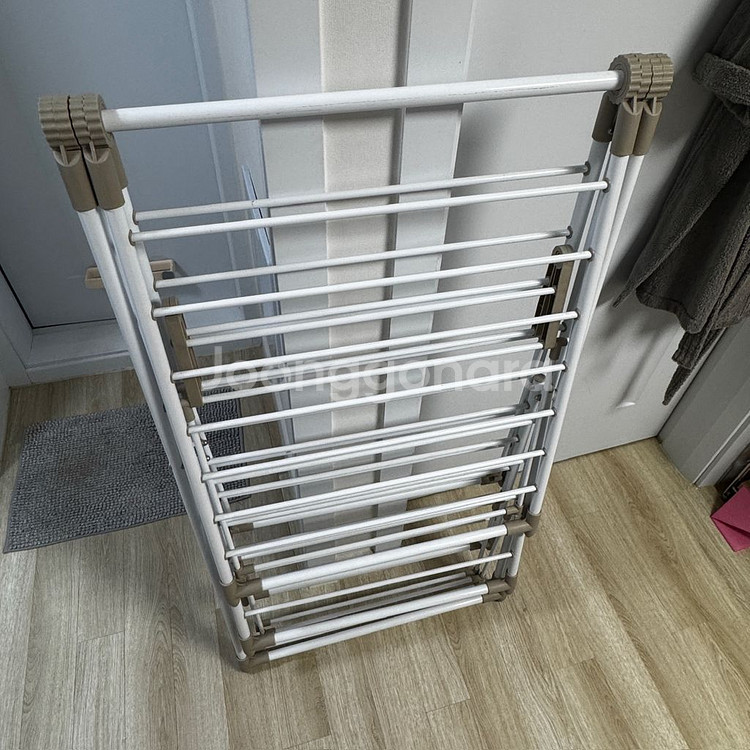 한샘 디럭스 2단 양날개 빨래건조대 접이식 대형 걸이--3