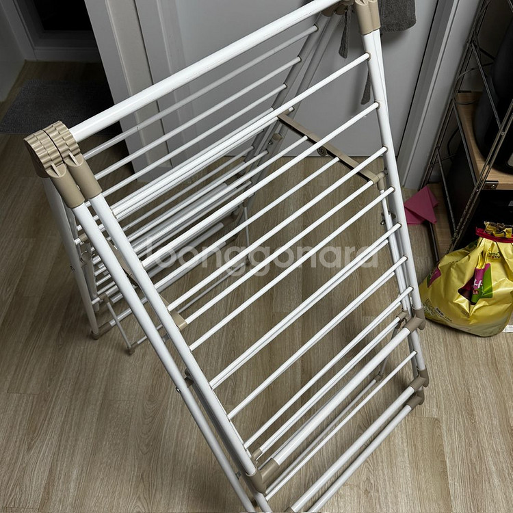 한샘 디럭스 2단 양날개 빨래건조대 접이식 대형 걸이--2