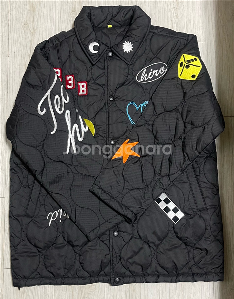 히로 모티브 퀄팅 자켓 블랙 170--0