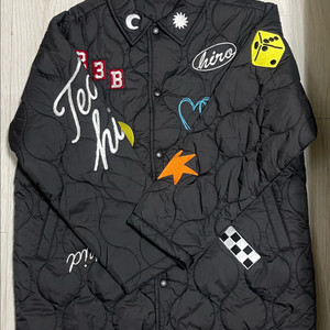 히로 모티브 퀄팅 자켓 블랙 170