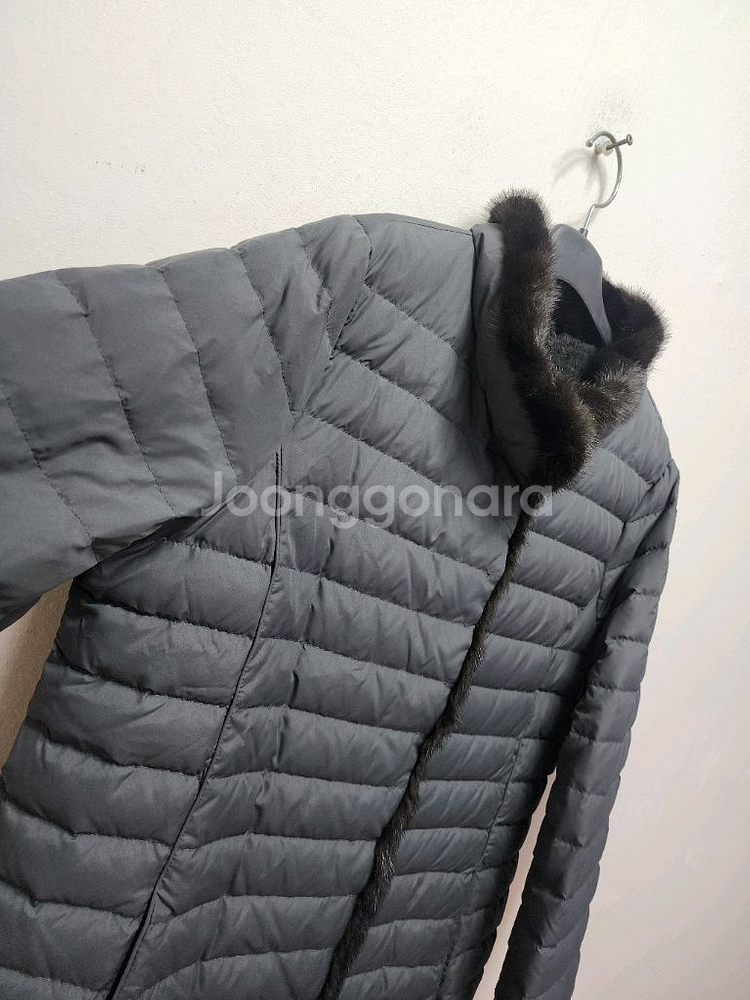 조순희컬렉션 밍크 안감전체 렉스 구스 패딩--3