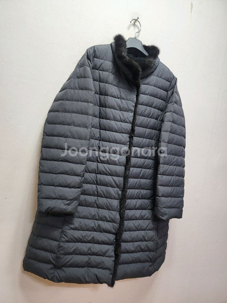 조순희컬렉션 밍크 안감전체 렉스 구스 패딩--1