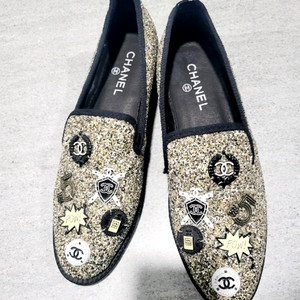 샤넬 글리터 로퍼
